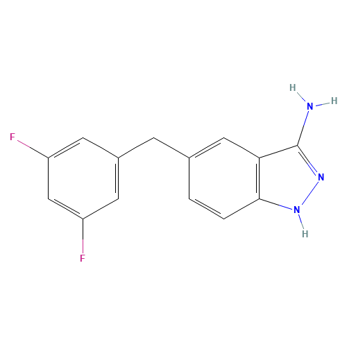 5-[(3,5-difluorophenyl)methyl]-1H-indazol-3-amine (CAS: 1108745-30-7) - Related Chemical Product