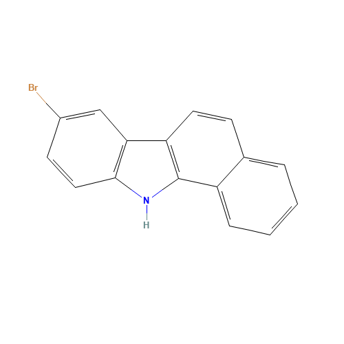 8-bromo-11H-benzo[a]carbazole (CAS: 21064-34-6) - Chemical Structure and Molecular Formula 