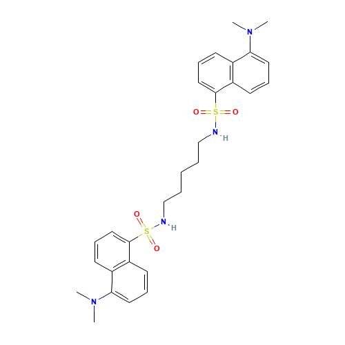 5-(dimethylamino)-N-[5-[[5-(dimethylamino)naphthalen-1-yl]sulfonylamino]pentyl]naphthalene-1-sulfonamide (CAS: 55521-24-9) - Related Chemical Product