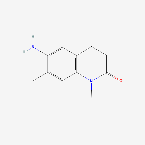 6-amino-1,7-dimethyl-3,4-dihydroquinolin-2-one (CAS: 1190892-06-8) - Chemical Structure and Molecular Formula 