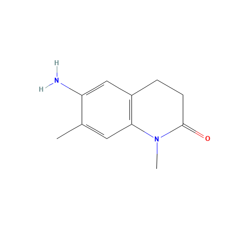 6-amino-1,7-dimethyl-3,4-dihydroquinolin-2-one (CAS: 1190892-06-8) - Chemical Structure and Molecular Formula 