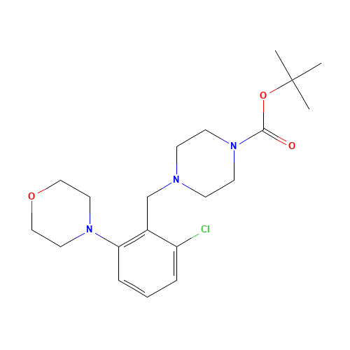 tert-butyl 4-[(2-chloro-6-morpholin-4-ylphenyl)methyl]piperazine-1-carboxylate (CAS: 1446818-87-6) - Related Chemical Product