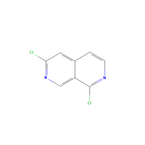 1,6-dichloro-2,7-naphthyridine (CAS: 1335053-95-6) - Chemical Structure and Molecular Formula 