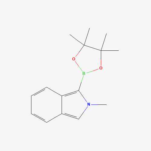 2-methyl-1-(4,4,5,5-tetramethyl-1,3,2-dioxaborolan-2-yl)isoindole (CAS: 1149352-13-5) - Chemical Structure and Molecular Formula 
