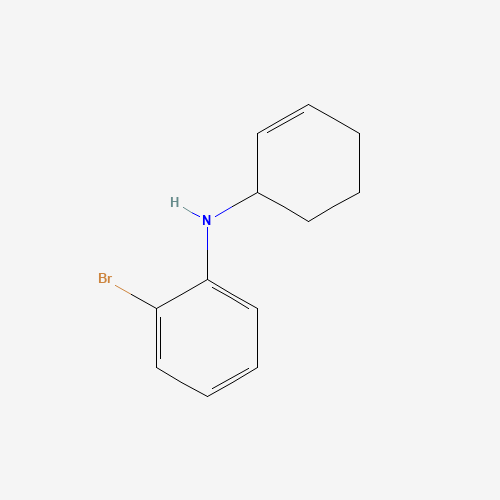 2-bromo-N-cyclohex-2-en-1-ylaniline (CAS: 128650-01-1) - Chemical Structure and Molecular Formula 