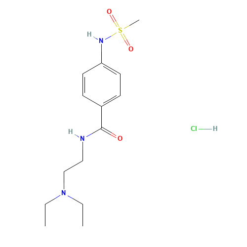 N-[2-(diethylamino)ethyl]-4-(methanesulfonamido)benzamide;hydrochloride (CAS: 101526-62-9) - Related Chemical Product