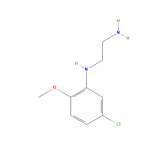 N'-(5-chloro-2-methoxyphenyl)ethane-1,2-diamine (CAS: 1071163-01-3) - Chemical Structure and Molecular Formula 