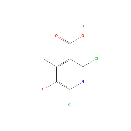 2,6-dichloro-5-fluoro-4-methylpyridine-3-carboxylic acid (CAS: 132195-42-7) - Related Chemical Product