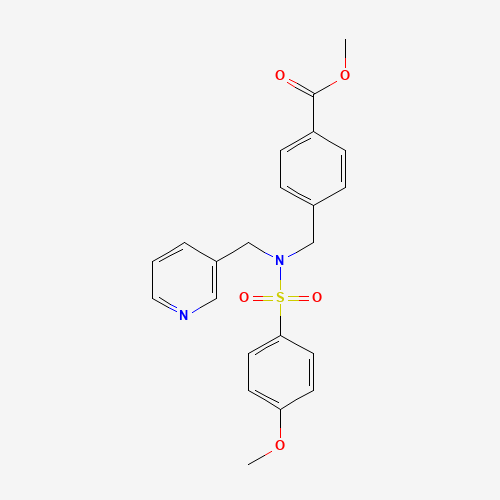 methyl 4-[[(4-methoxyphenyl)sulfonyl-(pyridin-3-ylmethyl)amino]methyl]benzoate (CAS: 1000931-00-9) - Related Chemical Product