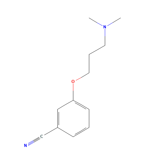 3-[3-(dimethylamino)propoxy]benzonitrile (CAS: 209538-81-8) - Chemical Structure and Molecular Formula 