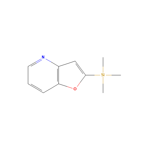 furo[3,2-b]pyridin-2-yl(trimethyl)silane (CAS: 111079-44-8) - Chemical Structure and Molecular Formula 