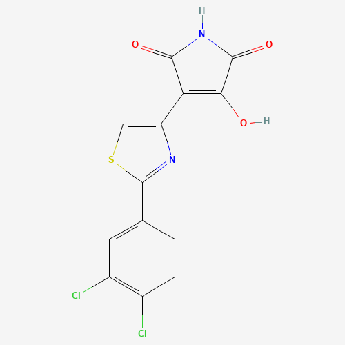 3-[2-(3,4-dichlorophenyl)-1,3-thiazol-4-yl]-4-hydroxypyrrole-2,5-dione (CAS: 78743-16-5) - Related Chemical Product