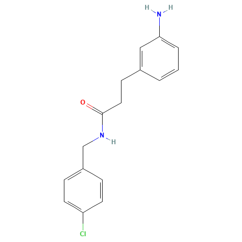 3-(3-aminophenyl)-N-[(4-chlorophenyl)methyl]propanamide (CAS: 273746-78-4) - Related Chemical Product