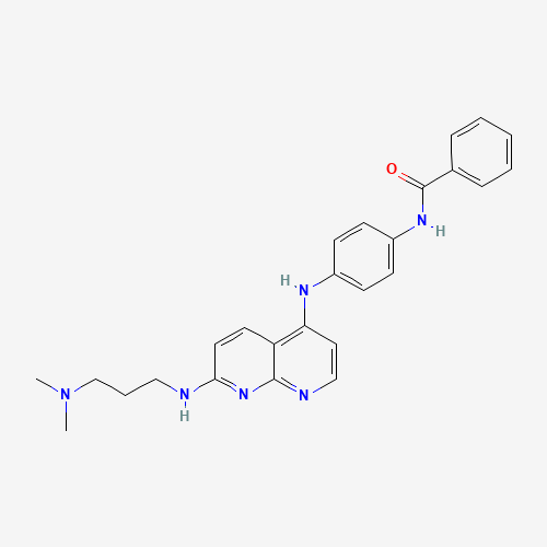 N-[4-[[7-[3-(dimethylamino)propylamino]-1,8-naphthyridin-4-yl]amino]phenyl]benzamide (CAS: 1203509-95-8) - Related Chemical Product