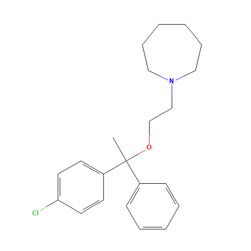 1-[2-[1-(4-chlorophenyl)-1-phenylethoxy]ethyl]azepane (CAS: 64294-95-7) - Related Chemical Product