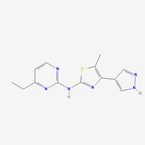N-(4-ethylpyrimidin-2-yl)-5-methyl-4-(1H-pyrazol-4-yl)-1,3-thiazol-2-amine (CAS: 1235313-08-2) - Related Chemical Product