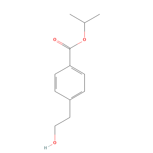 propan-2-yl 4-(2-hydroxyethyl)benzoate (CAS: 924623-21-2) - Chemical Structure and Molecular Formula 