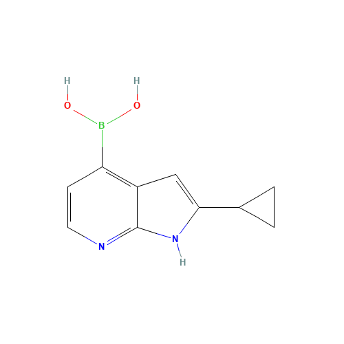 (2-cyclopropyl-1H-pyrrolo[2,3-b]pyridin-4-yl)boronic acid (CAS: 1014614-10-8) - Related Chemical Product