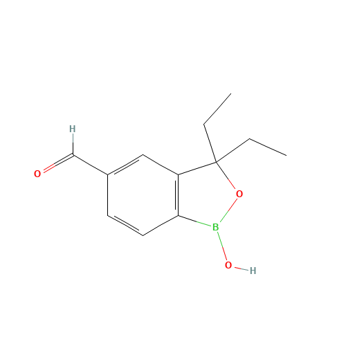 3,3-diethyl-1-hydroxy-2,1-benzoxaborole-5-carbaldehyde (CAS: 1437780-01-2) - Related Chemical Product