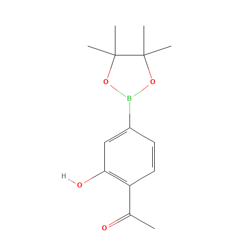 1-[2-hydroxy-4-(4,4,5,5-tetramethyl-1,3,2-dioxaborolan-2-yl)phenyl]ethanone (CAS: 1246560-24-6) - Related Chemical Product