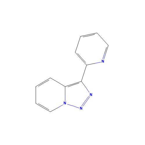 3-pyridin-2-yltriazolo[1,5-a]pyridine (CAS: 947-88-6) - Chemical Structure and Molecular Formula 