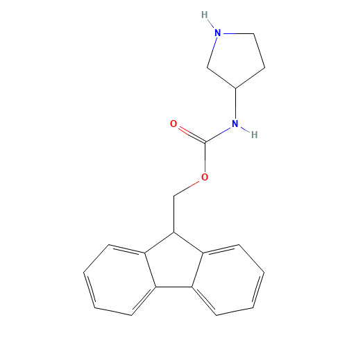 9H-fluoren-9-ylmethyl N-pyrrolidin-3-ylcarbamate (CAS: 690954-40-6) - Related Chemical Product