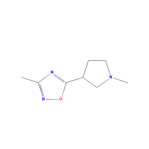 3-methyl-5-(1-methylpyrrolidin-3-yl)-1,2,4-oxadiazole (CAS: 114724-47-9) - Related Chemical Product