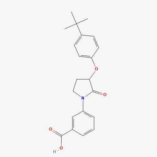 3-[3-(4-tert-butylphenoxy)-2-oxopyrrolidin-1-yl]benzoic acid (CAS: 649774-32-3) - Related Chemical Product