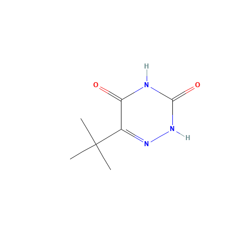 6-tert-butyl-2H-1,2,4-triazine-3,5-dione (CAS: 52236-30-3) - Chemical Structure and Molecular Formula 