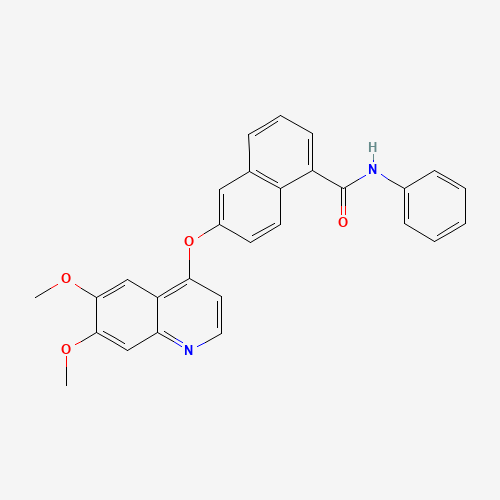 6-(6,7-dimethoxyquinolin-4-yl)oxy-N-phenylnaphthalene-1-carboxamide (CAS: 861874-25-1) - Related Chemical Product