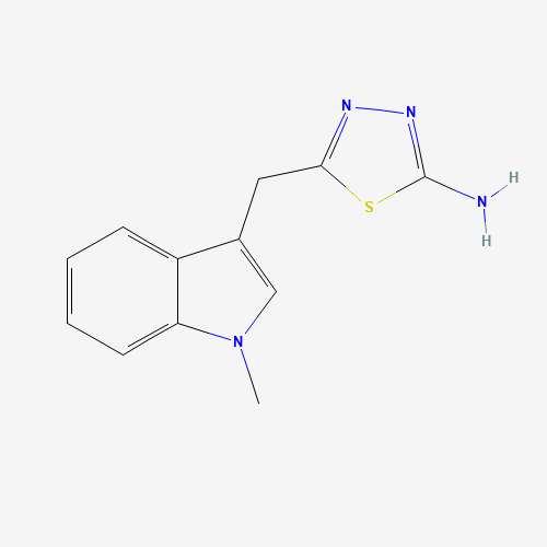 5-[(1-methylindol-3-yl)methyl]-1,3,4-thiadiazol-2-amine (CAS: 1031555-59-5) - Related Chemical Product