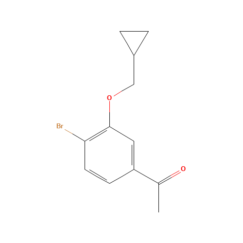 1-[4-bromo-3-(cyclopropylmethoxy)phenyl]ethanone (CAS: 1509934-51-3) - Related Chemical Product