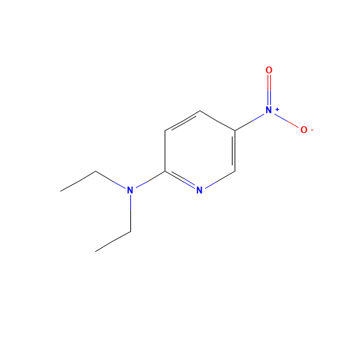 N,N-diethyl-5-nitropyridin-2-amine (CAS: 20168-70-1) - Chemical Structure and Molecular Formula 