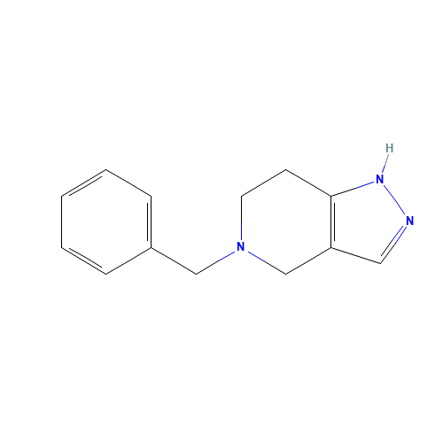 5-benzyl-1,4,6,7-tetrahydropyrazolo[4,3-c]pyridine (CAS: 1466453-24-6) - Chemical Structure and Molecular Formula 