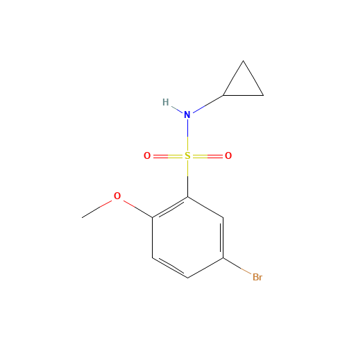 5-bromo-N-cyclopropyl-2-methoxybenzenesulfonamide (CAS: 1000339-35-4) - Related Chemical Product