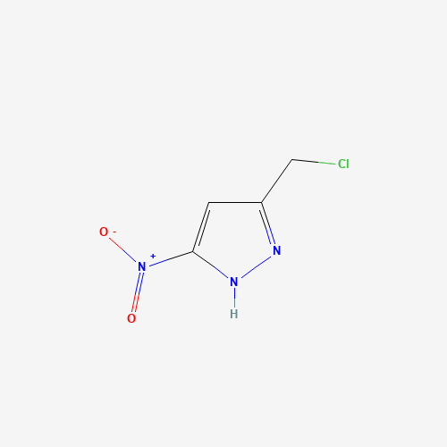 5-(chloromethyl)-3-nitro-1H-pyrazole (CAS: 1383433-72-4) - Chemical Structure and Molecular Formula 
