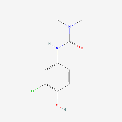 3-(3-chloro-4-hydroxyphenyl)-1,1-dimethylurea (CAS: 34637-13-3) - Chemical Structure and Molecular Formula 
