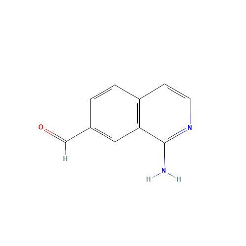 1-aminoisoquinoline-7-carbaldehyde (CAS: 1256807-46-1) - Chemical Structure and Molecular Formula 