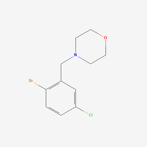 4-[(2-bromo-5-chlorophenyl)methyl]morpholine (CAS: 685535-58-4) - Chemical Structure and Molecular Formula 