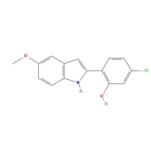 5-chloro-2-(5-methoxy-1H-indol-2-yl)phenol (CAS: 1370468-17-9) - Related Chemical Product