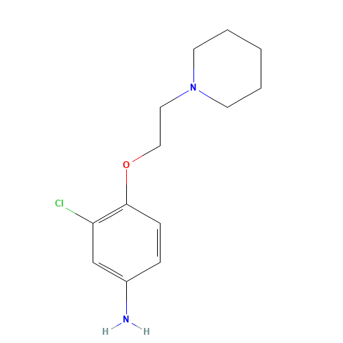 3-chloro-4-(2-piperidin-1-ylethoxy)aniline (CAS: 835633-67-5) - Related Chemical Product