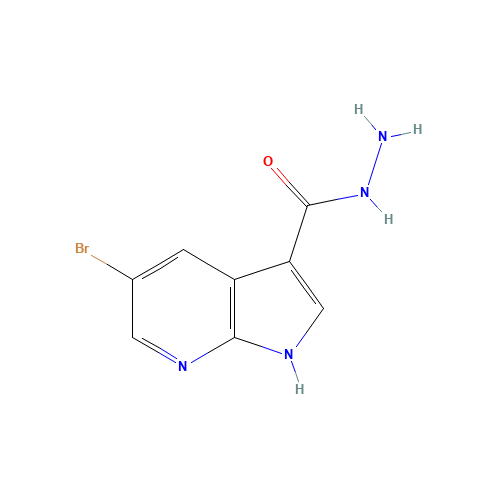 5-bromo-1H-pyrrolo[2,3-b]pyridine-3-carbohydrazide (CAS: 1210437-70-9) - Related Chemical Product