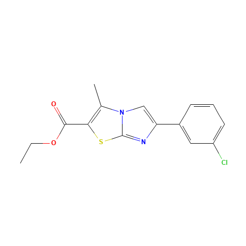 ethyl 6-(3-chlorophenyl)-3-methylimidazo[2,1-b][1,3]thiazole-2-carboxylate (CAS: 1025814-94-1) - Related Chemical Product
