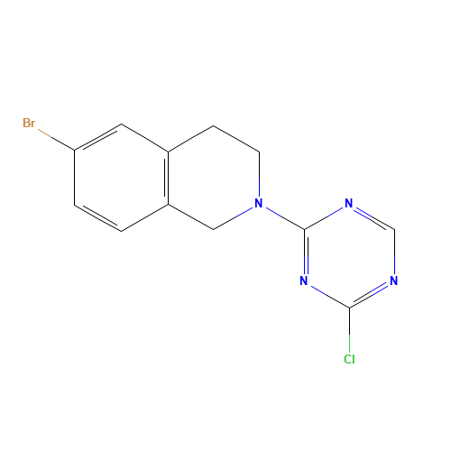 6-bromo-2-(4-chloro-1,3,5-triazin-2-yl)-3,4-dihydro-1H-isoquinoline (CAS: 1211876-47-9) - Related Chemical Product