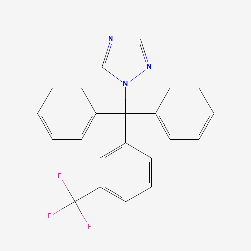 1-[diphenyl-[3-(trifluoromethyl)phenyl]methyl]-1,2,4-triazole (CAS: 31251-03-3) - Chemical Structure and Molecular Formula 
