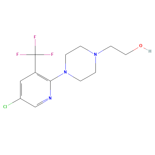 2-[4-[5-chloro-3-(trifluoromethyl)pyridin-2-yl]piperazin-1-yl]ethanol (CAS: 215434-39-2) - Related Chemical Product