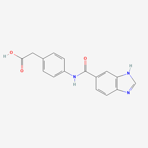 2-[4-(3H-benzimidazole-5-carbonylamino)phenyl]acetic acid (CAS: 162046-54-0) - Related Chemical Product