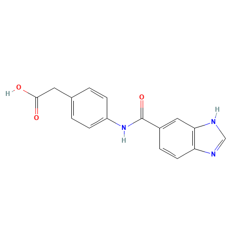 2-[4-(3H-benzimidazole-5-carbonylamino)phenyl]acetic acid (CAS: 162046-54-0) - Related Chemical Product