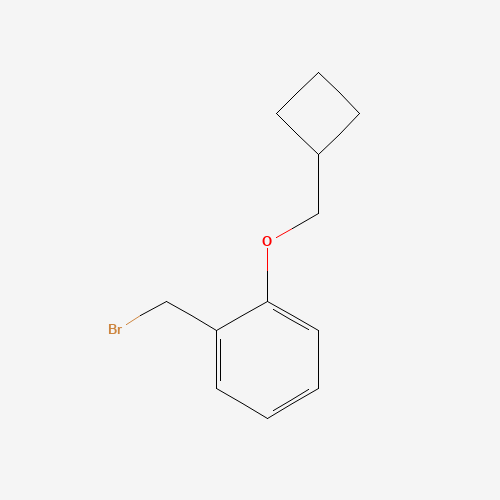 1-(bromomethyl)-2-(cyclobutylmethoxy)benzene (CAS: 1253113-48-2) - Chemical Structure and Molecular Formula 