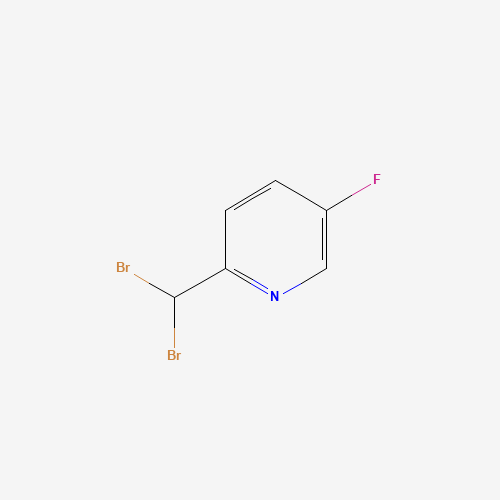 2-(dibromomethyl)-5-fluoropyridine (CAS: 1000343-67-8) - Chemical Structure and Molecular Formula 